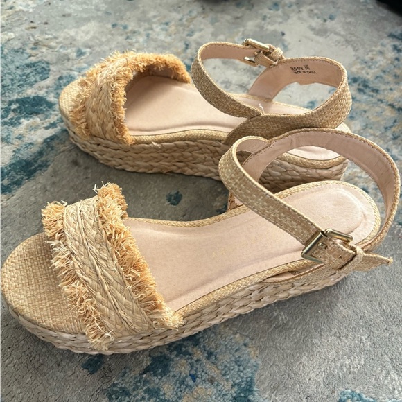 Chinese Laundry Espadrilles Sandal straw platform size 9 - Picture 8 of 9